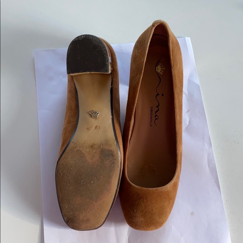 Nina Suede block heels - Picture 6 of 9